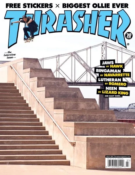 Thrasher Magazine luglio 2011 rivista arretrata interview