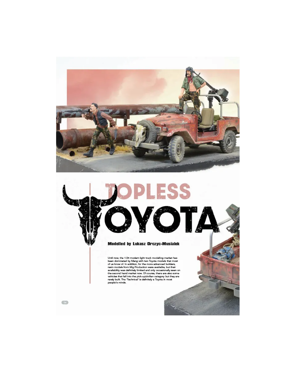 AFV Modeller AFV129 articolo PDF Topless Toyota