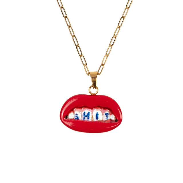 TOILETPAPER Pendant collana sturalavandino acciaio inox 25 mm