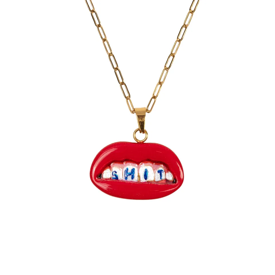 TOILETPAPER Pendant collana sturalavandino acciaio inox 25 mm