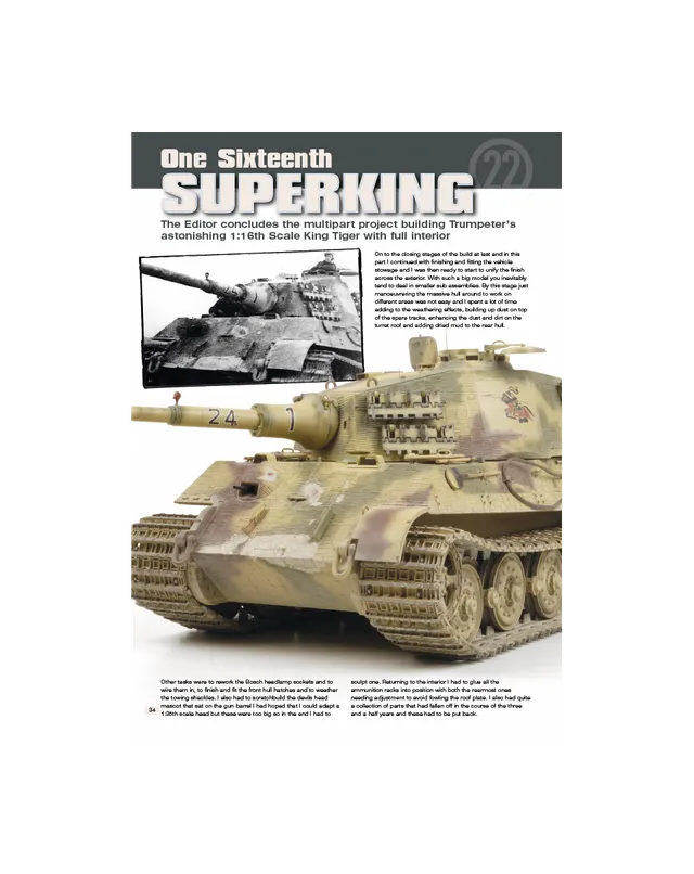 AFV Modeller AFV66 One Sixteenth Superking articolo PDF