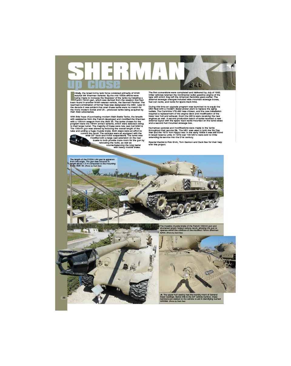 AFV Modeller AFV63 articolo PDF Sherman Up Close