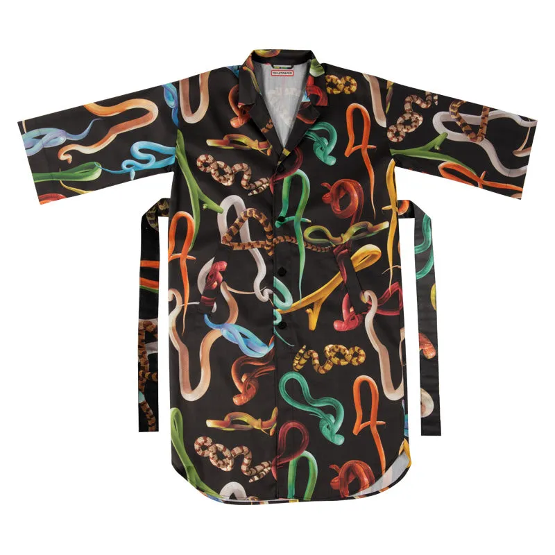 TOILETPAPER Night Shirt Snakes Black camicia da notte S/M cotone