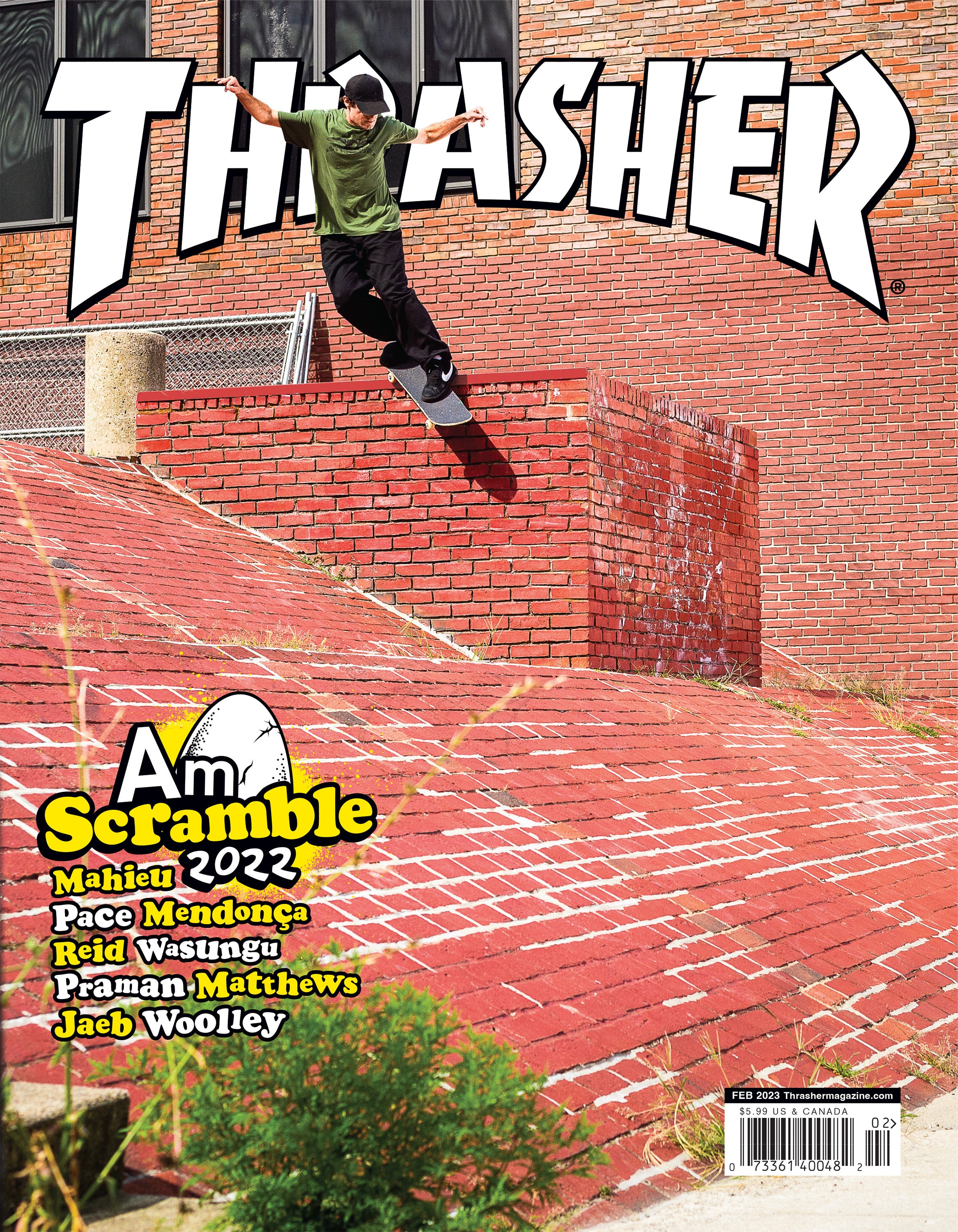 Thrasher Magazine Febbraio 2023 rivista 200 pagine