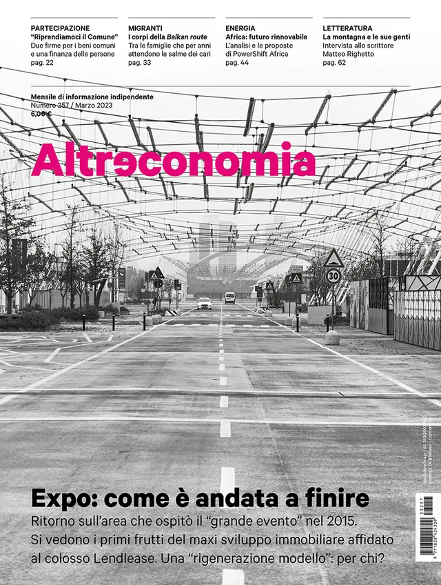 Altreconomia 257 Expo rivista numero singolo rigenerazione