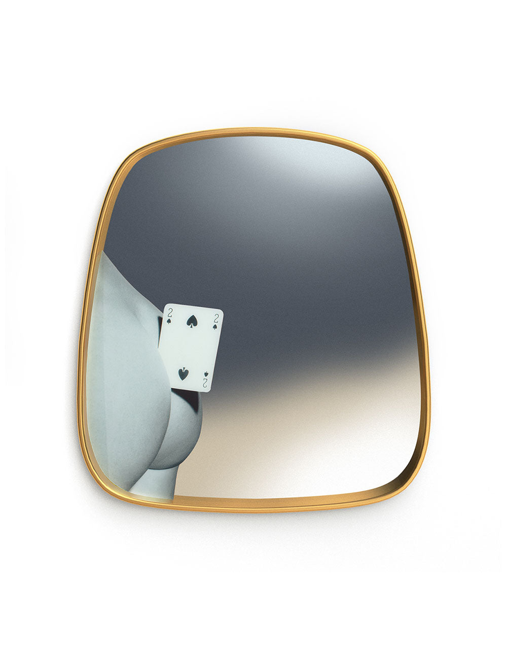 TOILETPAPER Mirror specchio Lipsticks cornice oro 54x59