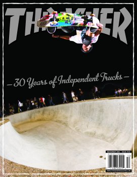Thrasher Dicembre 2008 rivista copia singola tour Independent