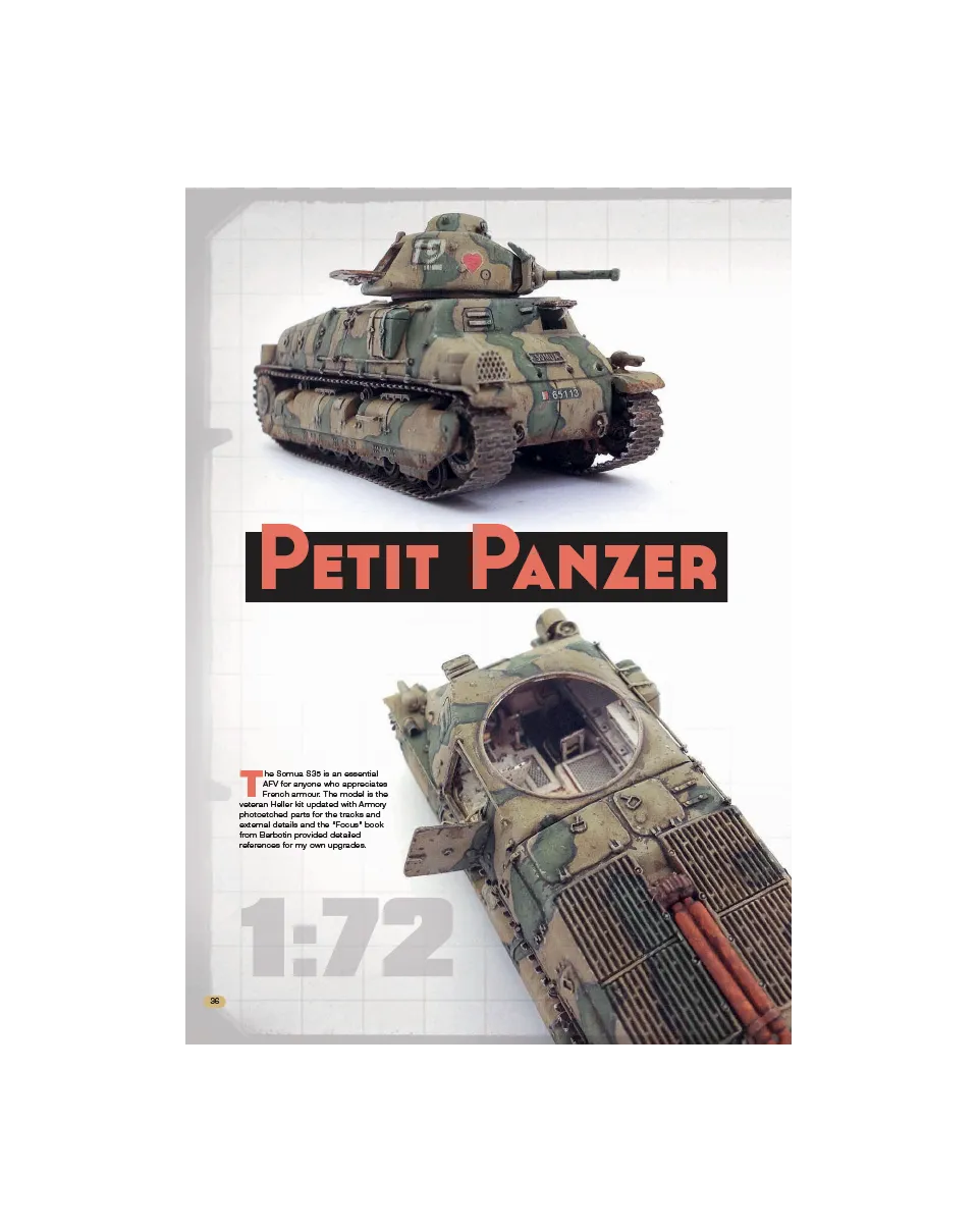 AFV Modeller AFV87 articolo Small Scale Somua