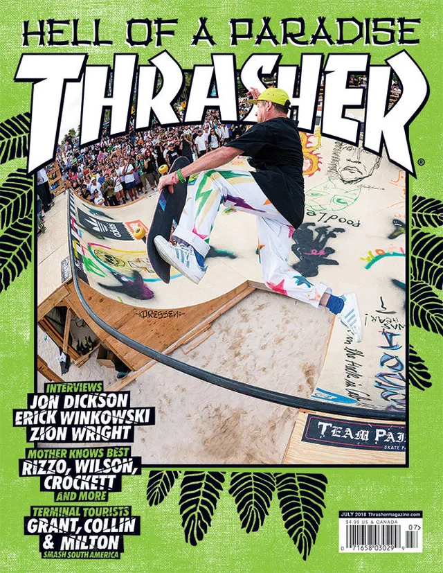 Thrasher Magazine luglio 2018 rivista copia singola