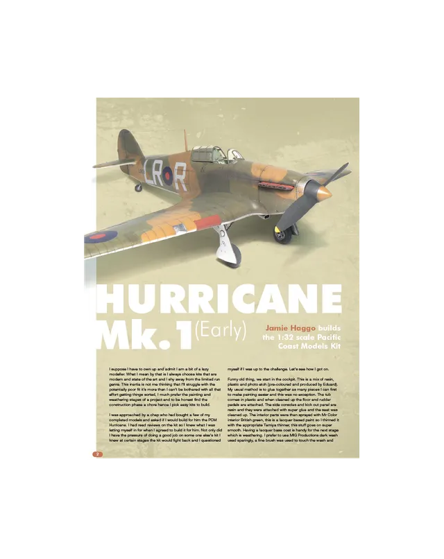 AFV Modeller AIR35 articolo PDF Hurricane Mk1 Early