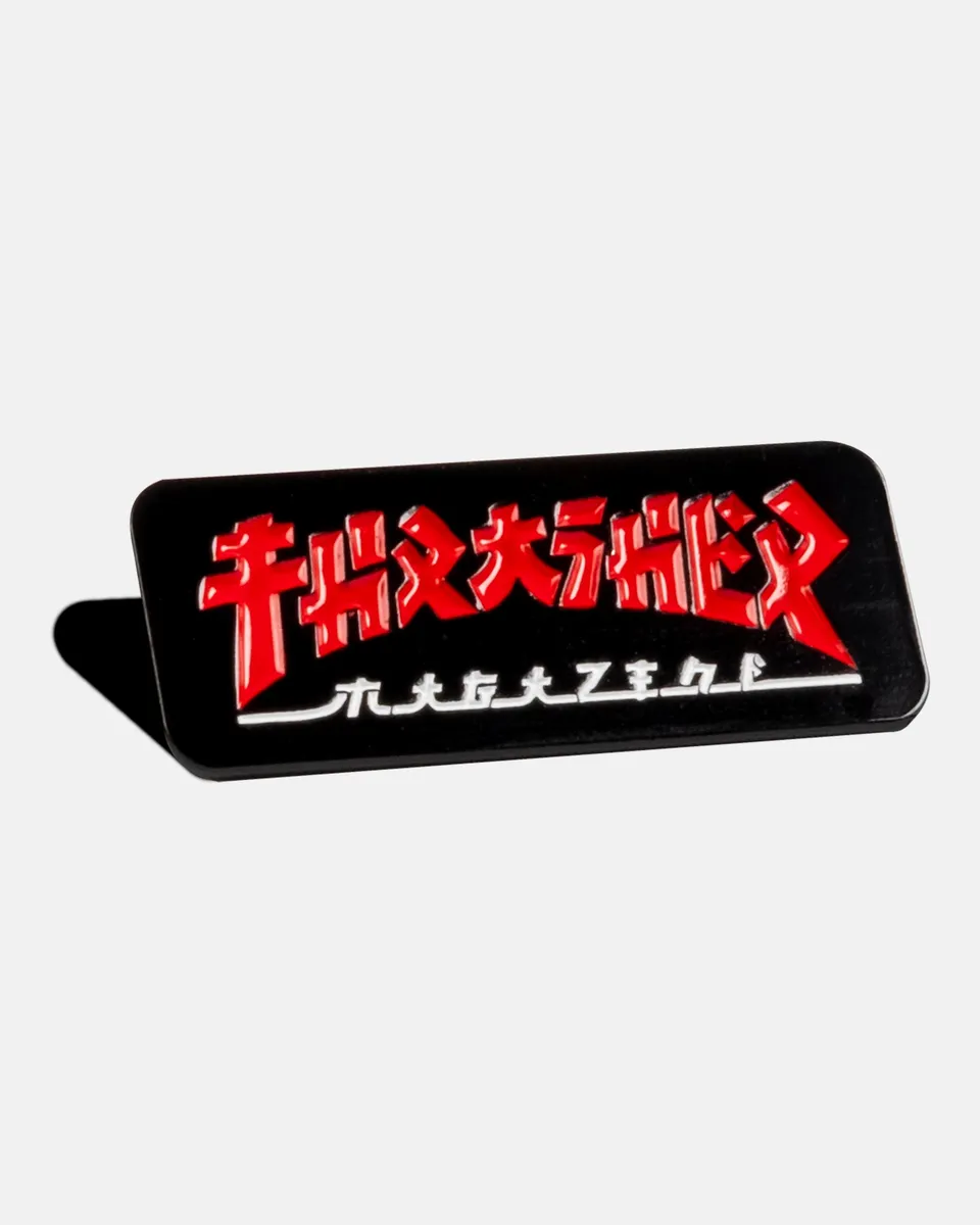 Thrasher Godzilla spilla smalto morbido 3,8 cm