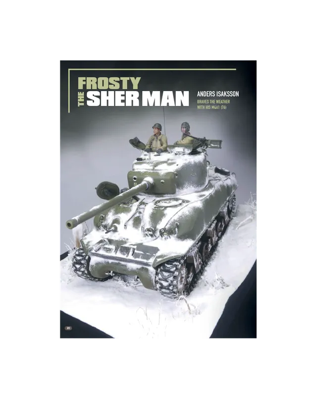 AFV Modeller AFV144 Frosty Sher-man rivista copia singola