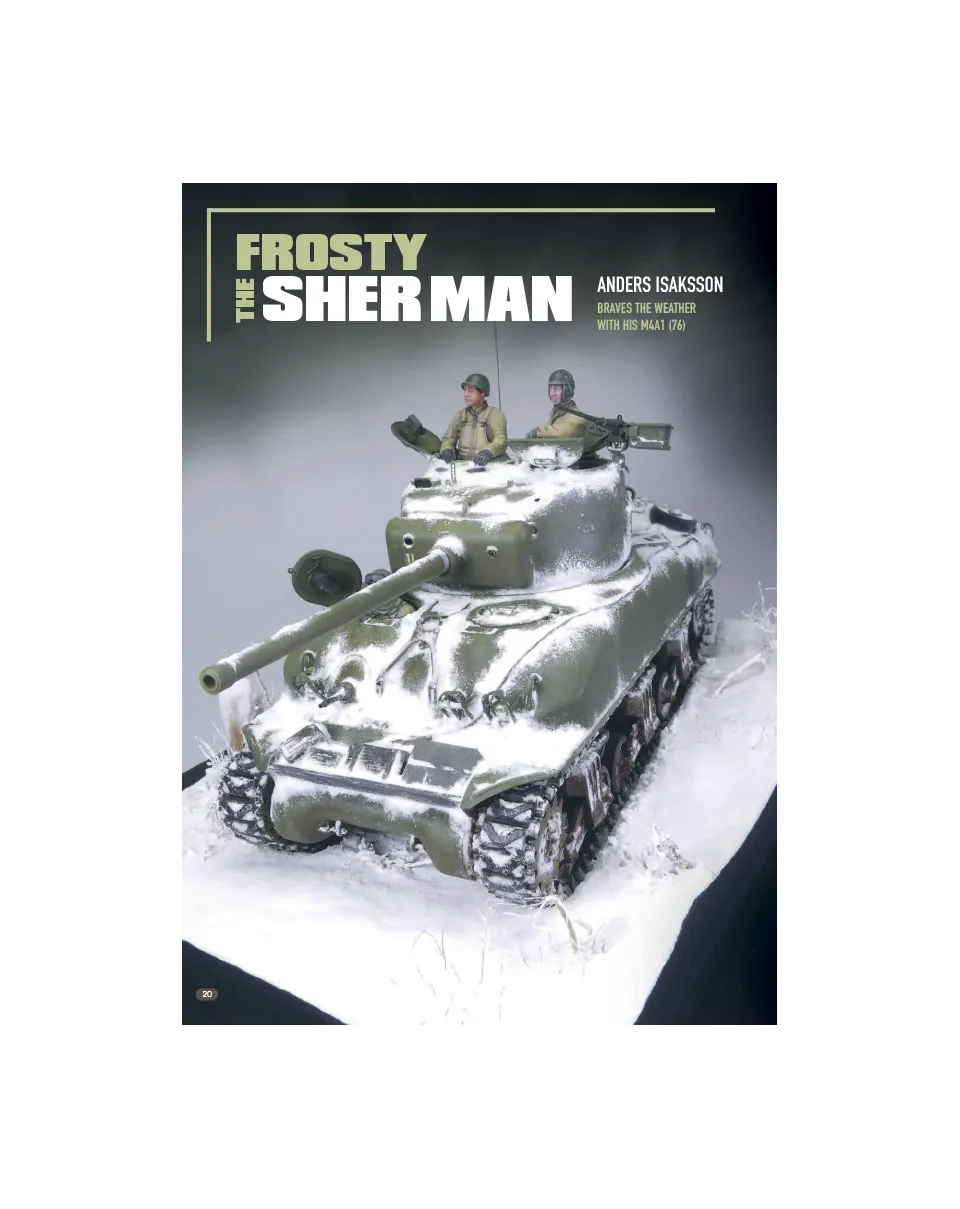 AFV Modeller AFV144 Frosty Sher-man rivista copia singola