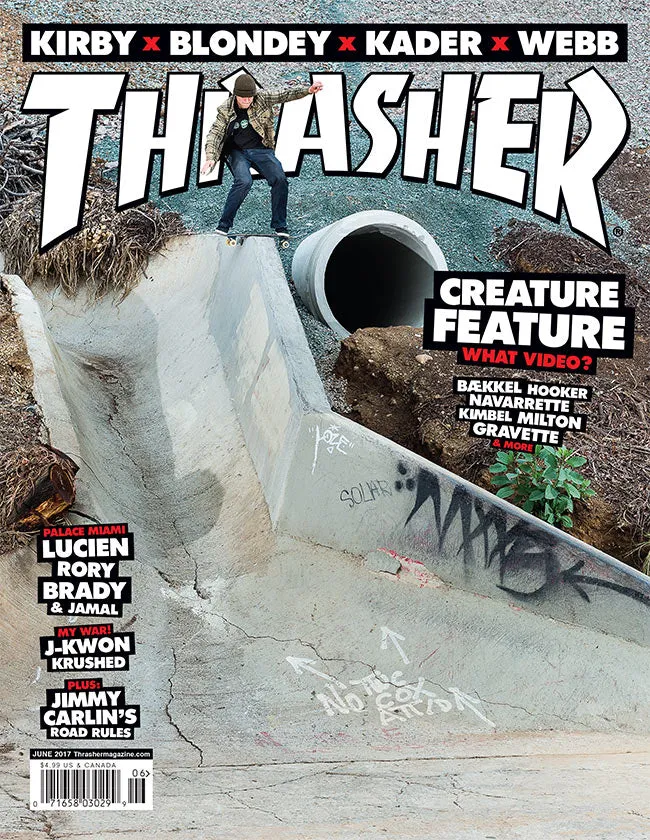 Thrasher Magazine Giugno 2017 rivista copia singola Creature