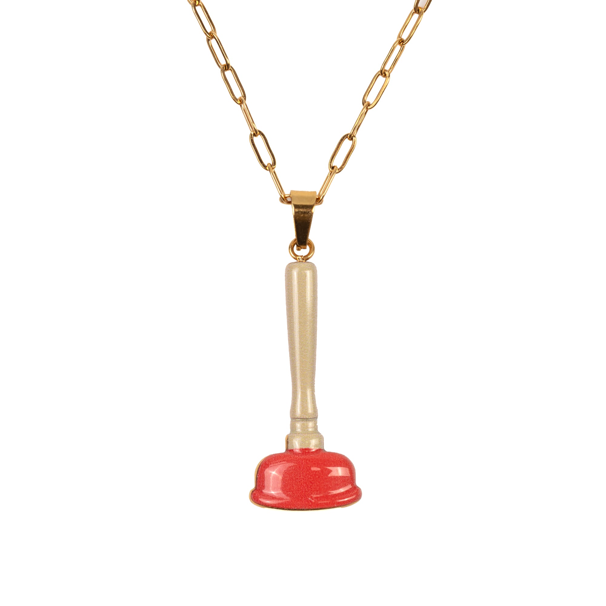 TOILETPAPER Pendant collana sturalavandino acciaio inox 25 mm