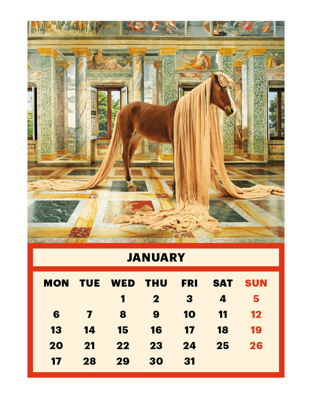 TOILETPAPER Calendar 2020 calendario parete 28x22