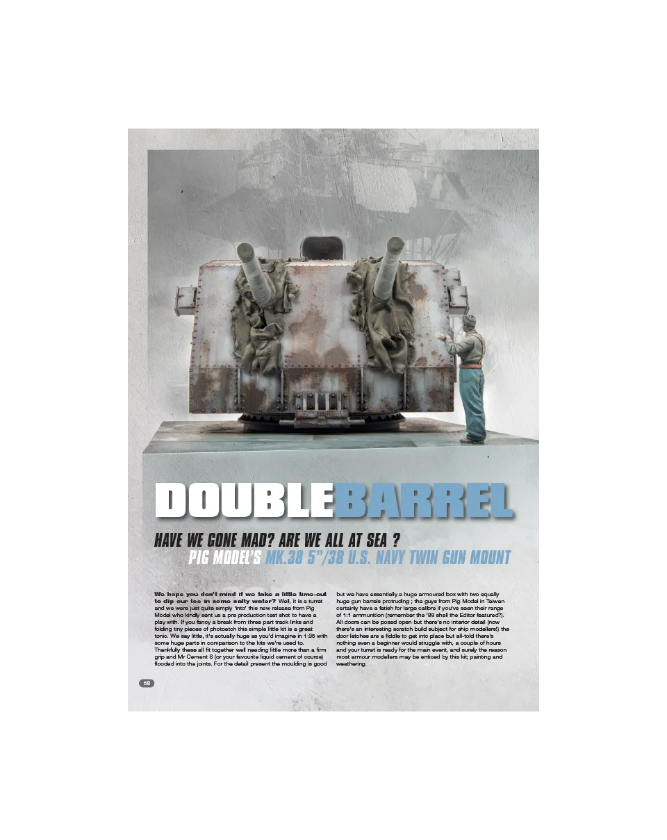 AFV Modeller AFV122 Double Barrel rivista copia singola carri