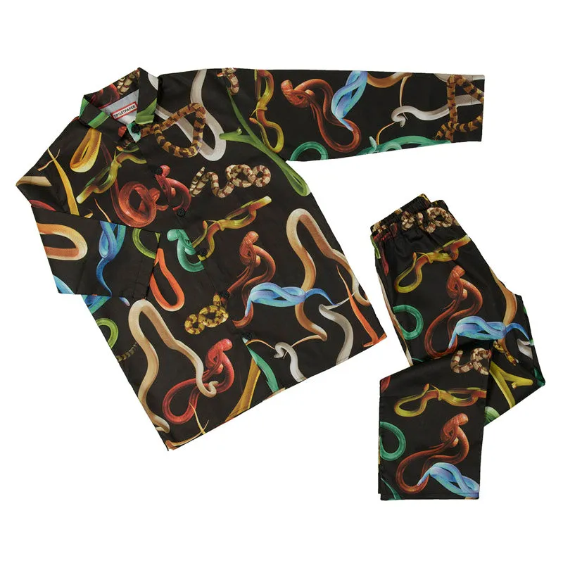 TOILETPAPER Snakes Black pigiama raso S/M