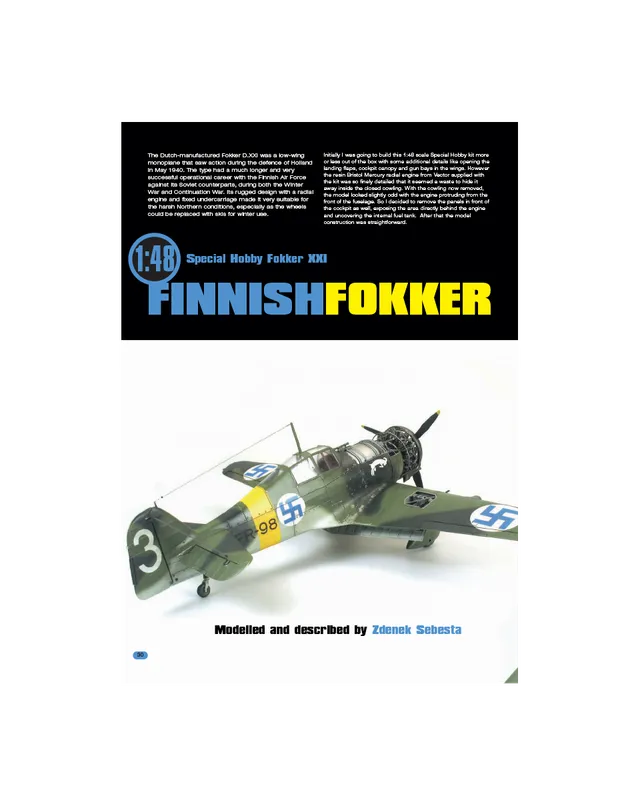 AFV Modeller AIR 56 articolo PDF Finnish Fokker