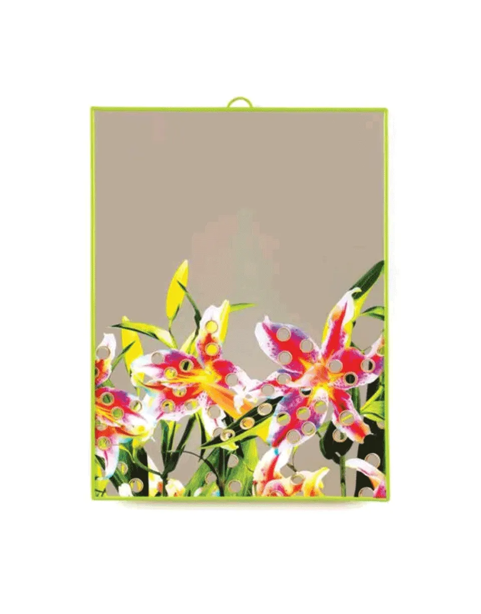 TOILETPAPER Mirror Big specchio plastica Flowers 30x40 cm