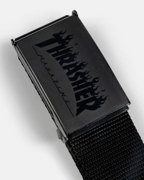 Thrasher Flame Logo cintura nera apribottiglie