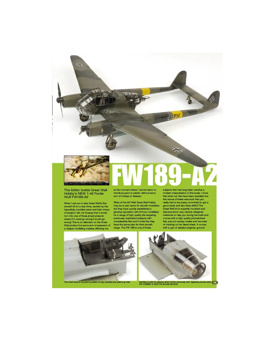 AFV Modeller AIR AIR34 FW 189A-2 articolo PDF