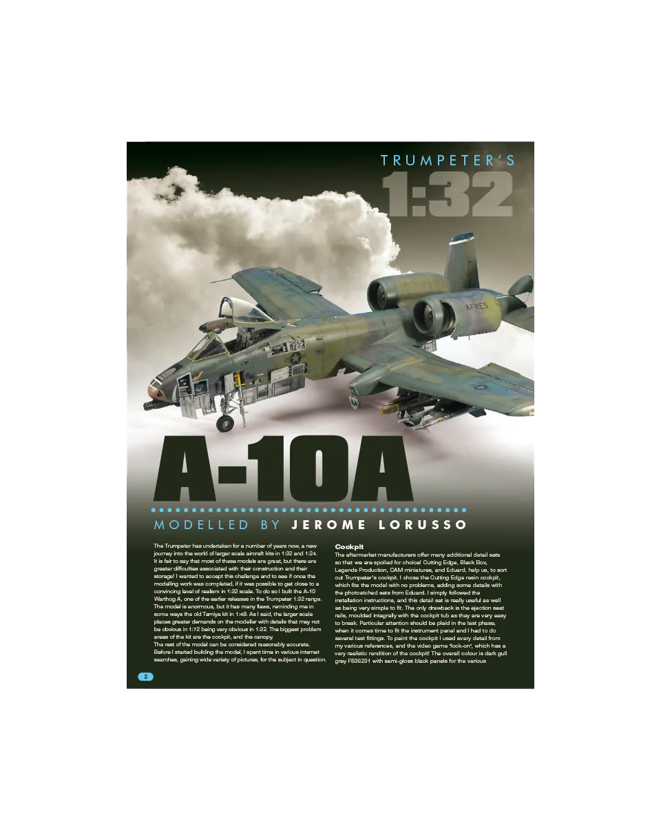 AFV Modeller AIR 44 articolo PDF A-10A 1:32