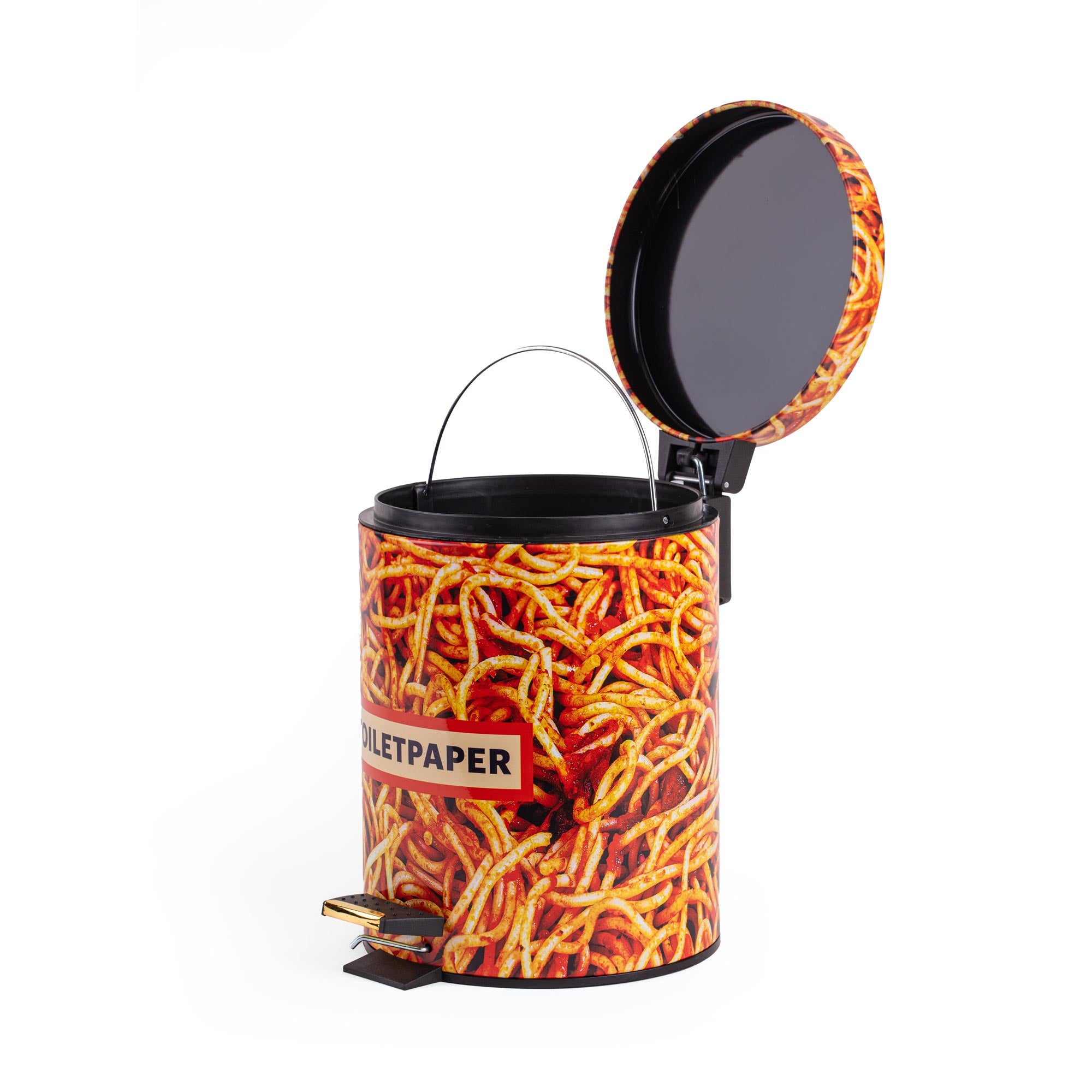 TOILETPAPER Dustbins 5L pattumiera Shit 5 litri metallo