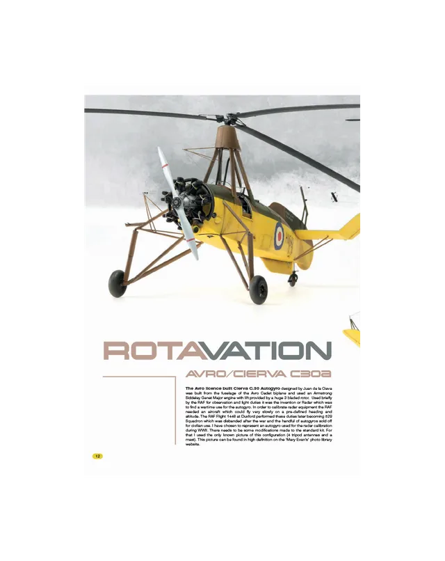 AFV Modeller AIR91 Avro Cierva C30a articolo PDF