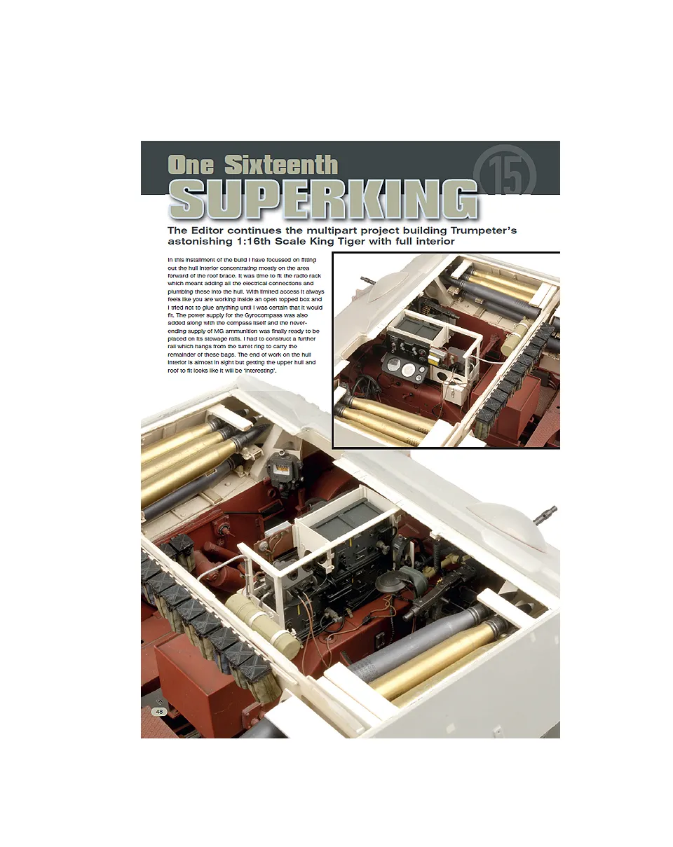 AFV Modeller Issue 59 One Sixteenth Superking Part 15 articolo PDF