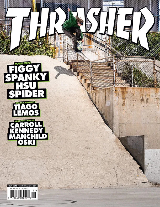Thrasher November 2016 rivista copia singola arretrato