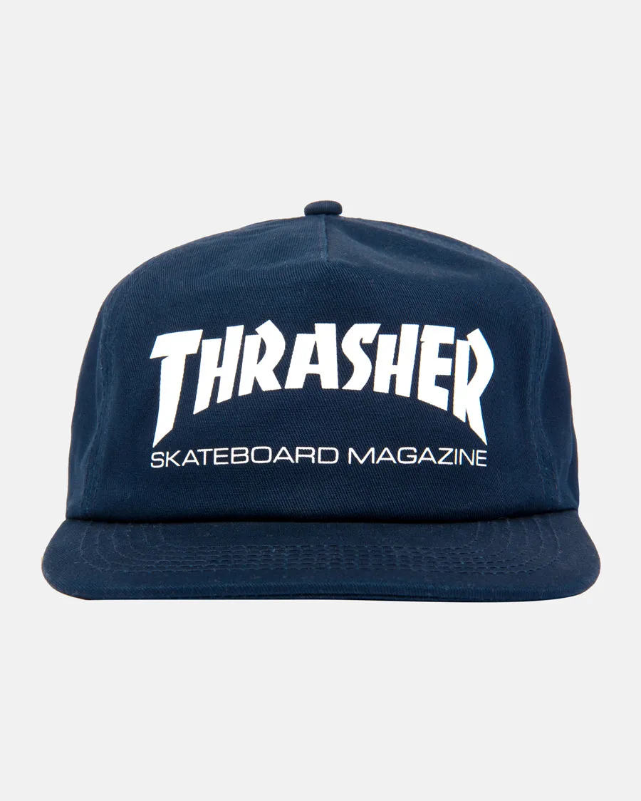 Thrasher Skate Mag snapback cappellino blu cotone
