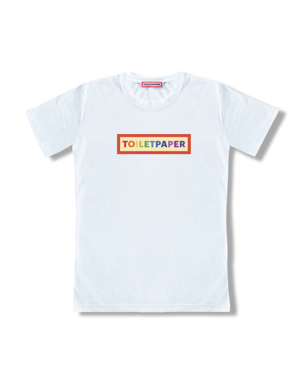 TOILETPAPER Choco Rainbow Tee t-shirt M multicolore cotone