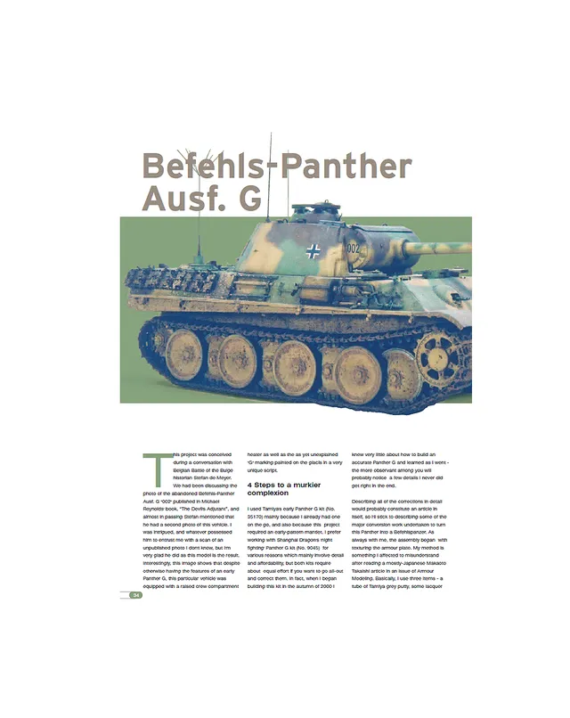 AFV Modeller AFV Issue 16 Befels-Panther articolo PDF