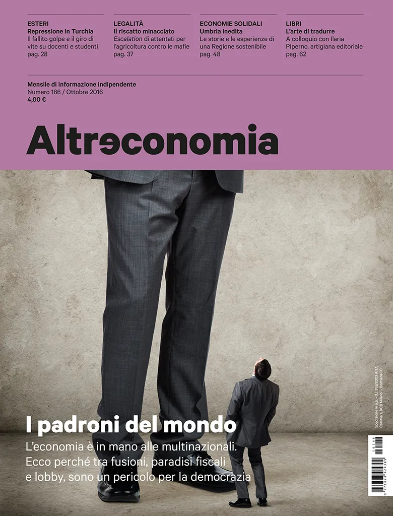 Altreconomia 186 I padroni del mondo rivista copia singola