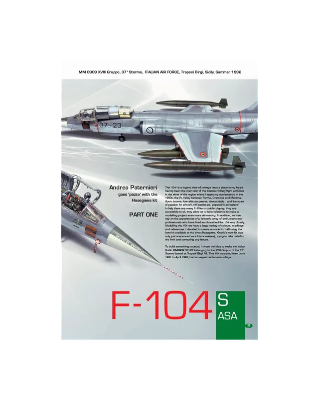 AFV Modeller AIR89 F-104 S ASA articolo PDF
