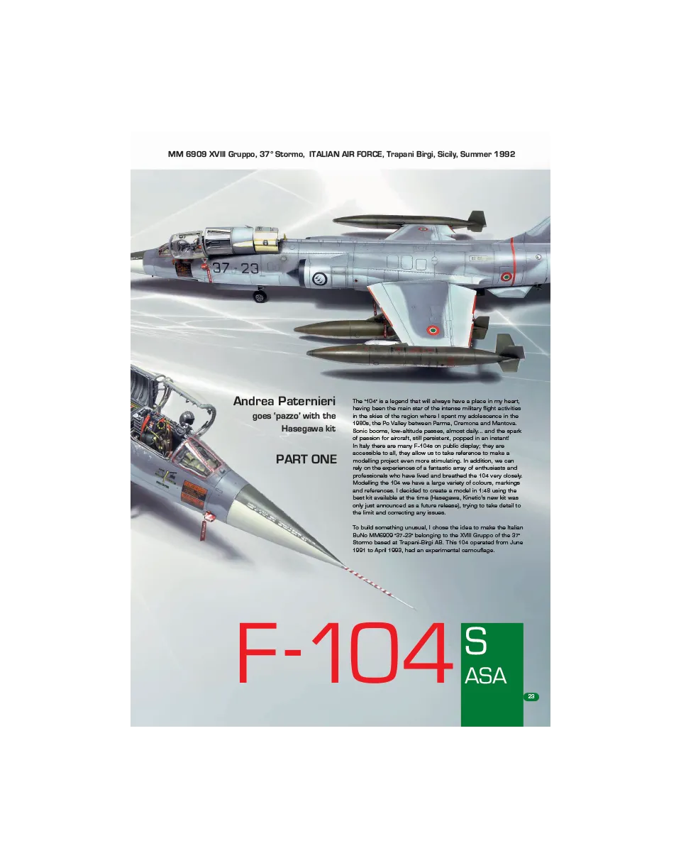 AFV Modeller AIR89 F-104 S ASA articolo PDF
