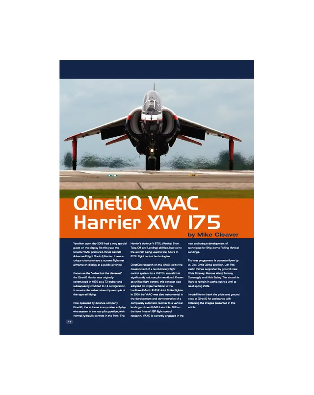 AFV Modeller AIR 20 Harrier XW175 pdf copia singola aerei