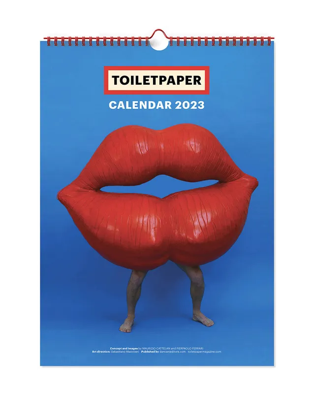TOILETPAPER Calendar 2023 calendario muro 28x39 baci