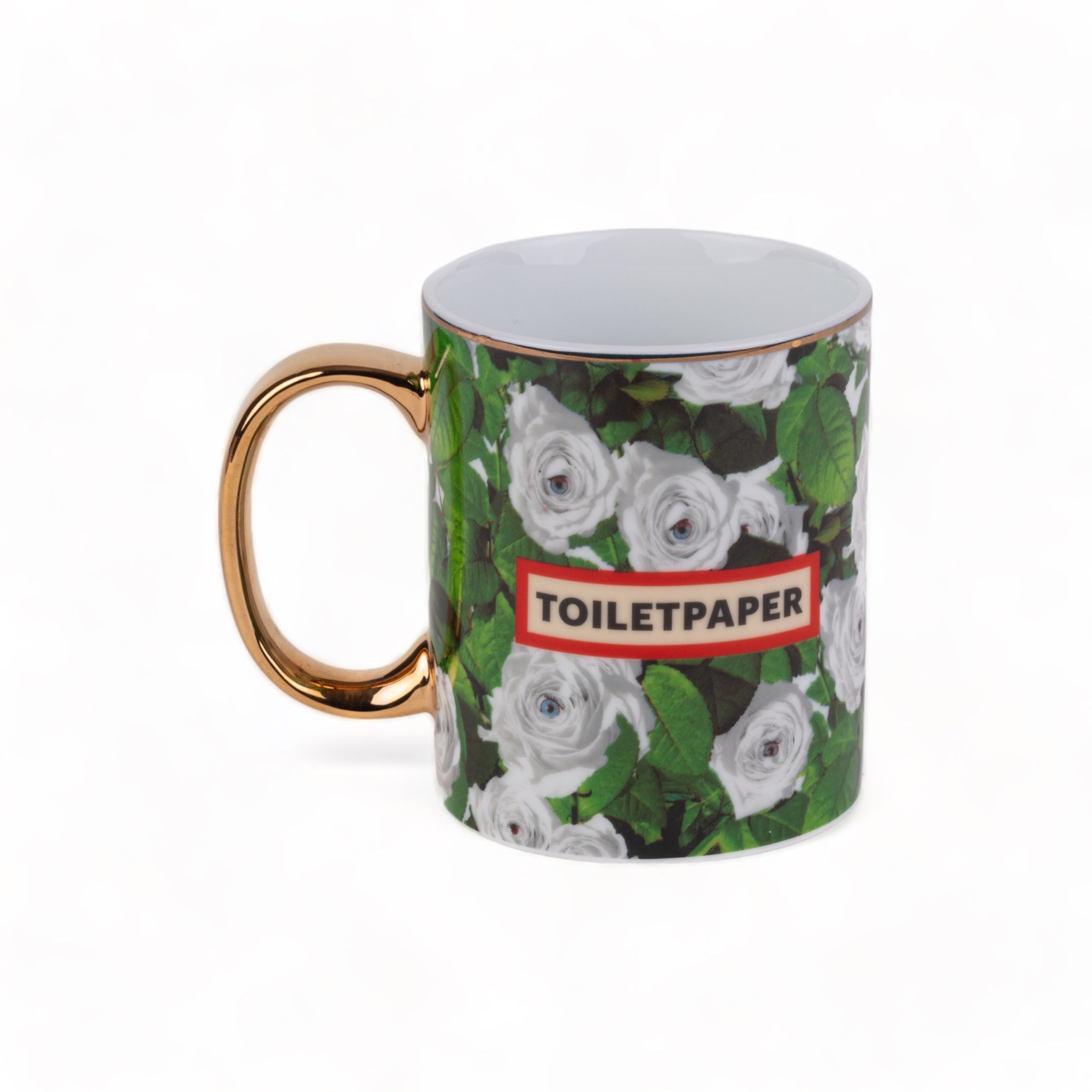 TOILETPAPER tazza porcellana oro Revolver 8x10 cm