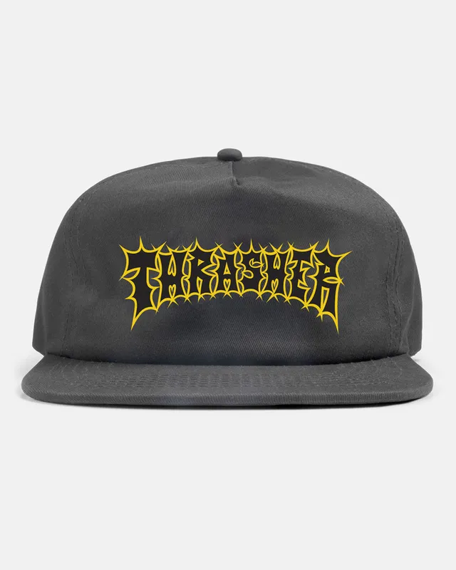 Thrasher Spikey Snapback cappellino charcoal cotone