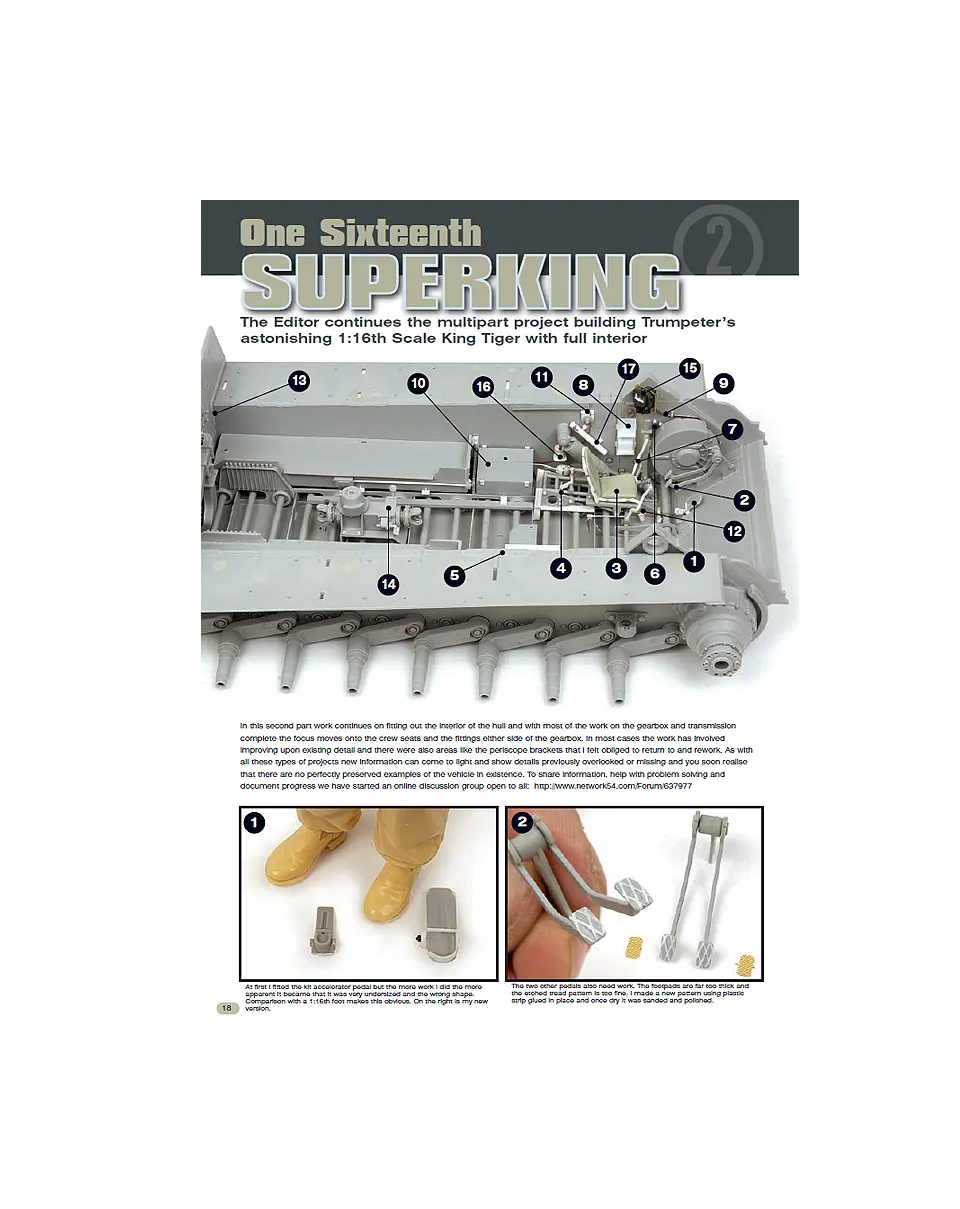 AFV Modeller Issue 46 articolo PDF Superking 1:16