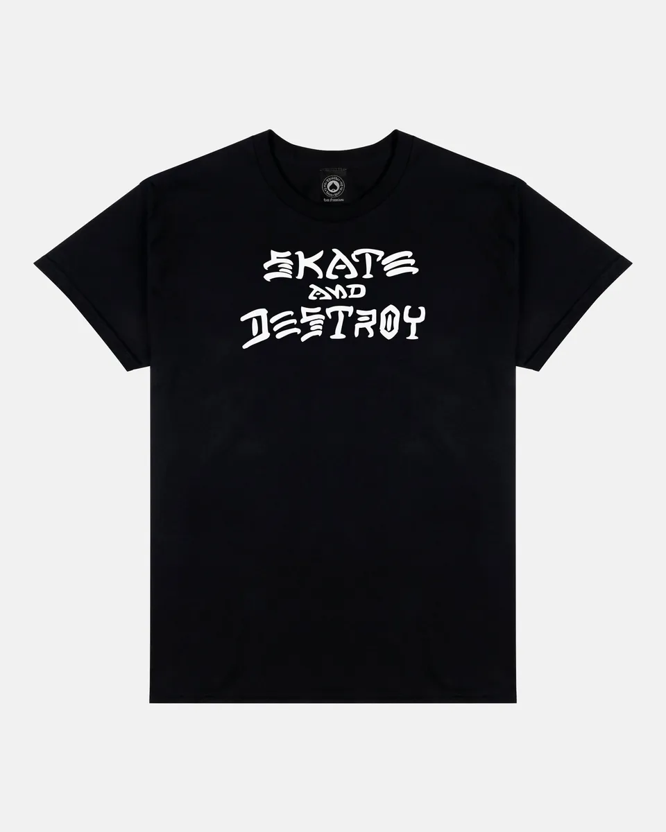 Thrasher Skate and Destroy t-shirt nera cotone Stecyk