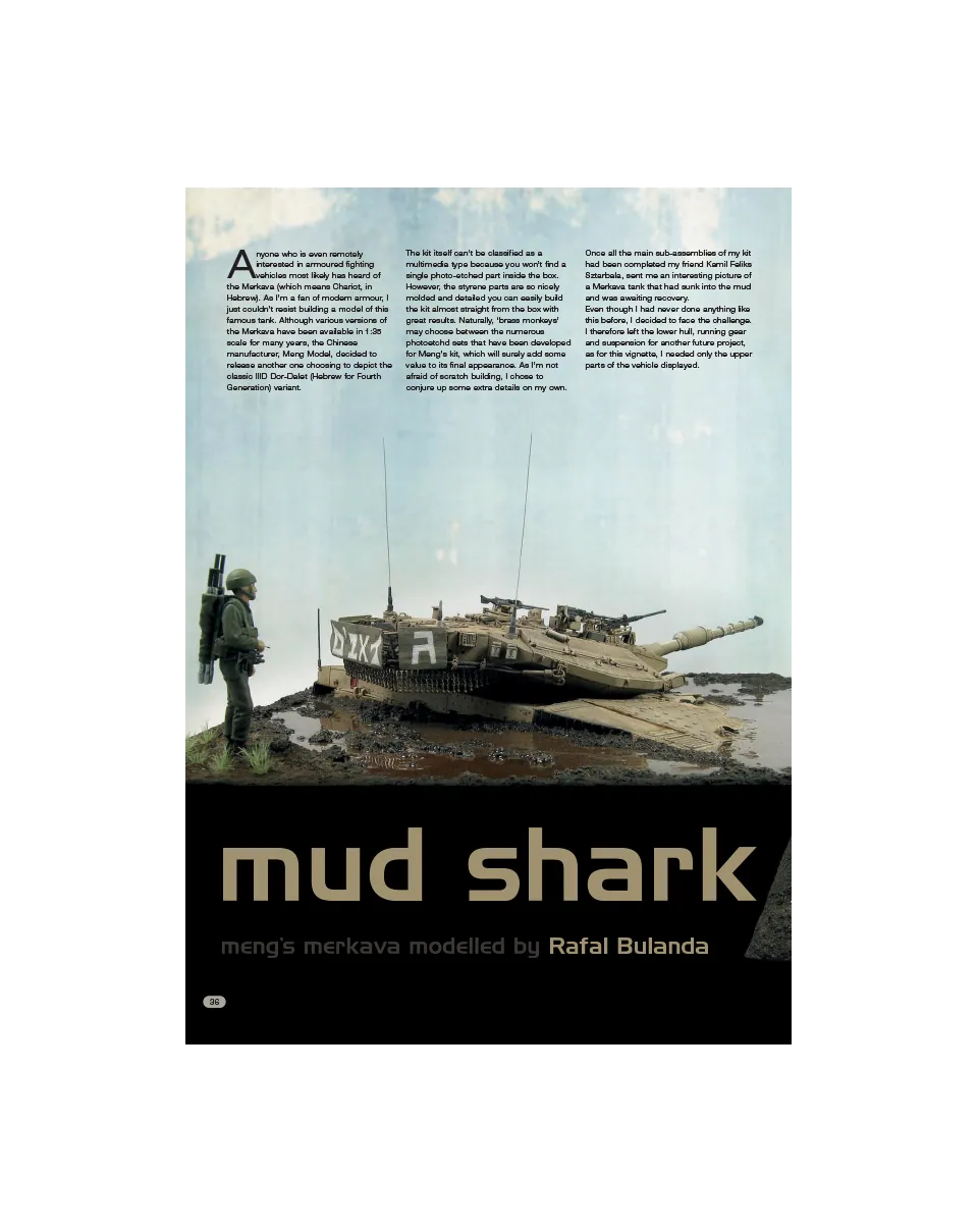 AFV Modeller AFV91 articolo PDF Mud Shark Merkava
