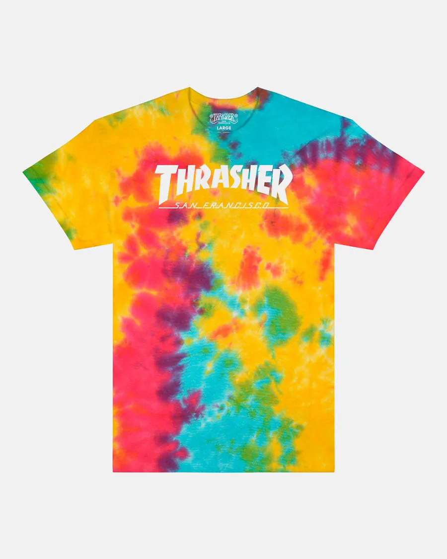 Thrasher SF Mag Tie Dye t-shirt multi rainbow