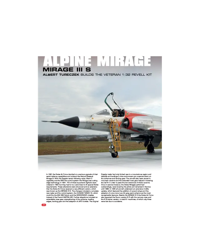 AFV Modeller AIR54 Mirage IIIS articolo PDF aerei