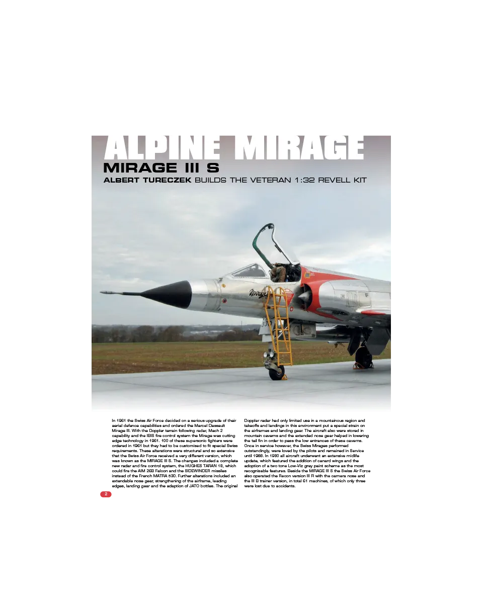 AFV Modeller AIR54 Mirage IIIS articolo PDF aerei