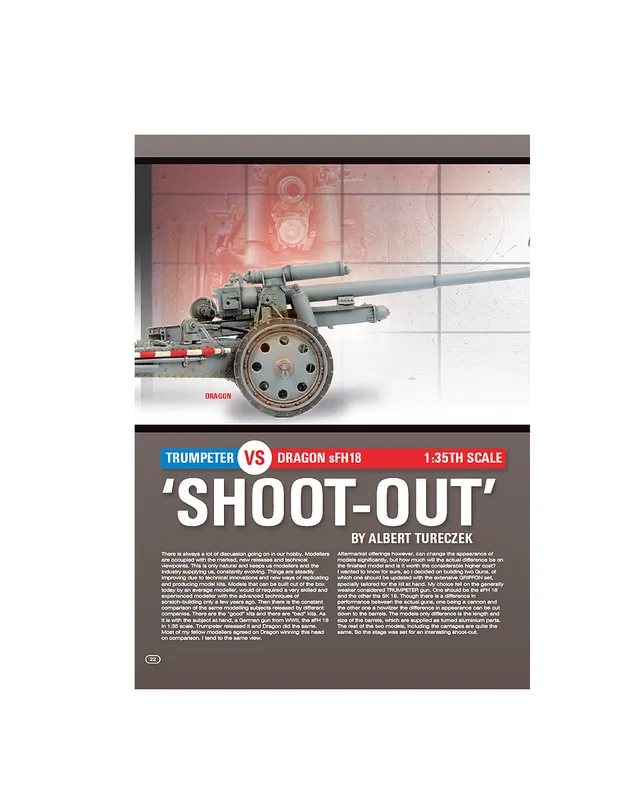 AFV Modeller 58 Shootout articolo PDF copia singola sFH 18
