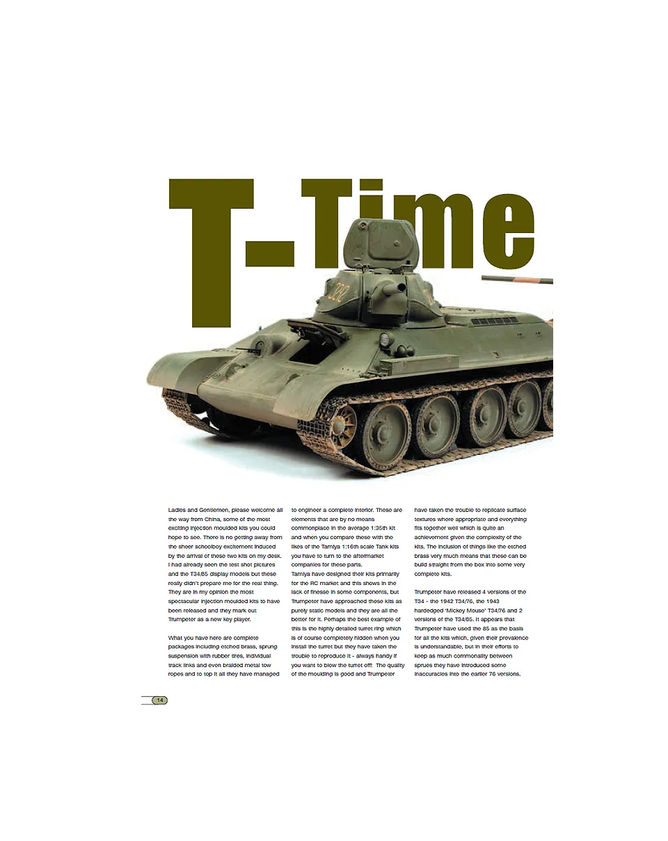 AFV Modeller 19 T-Time rivista PDF copia singola
