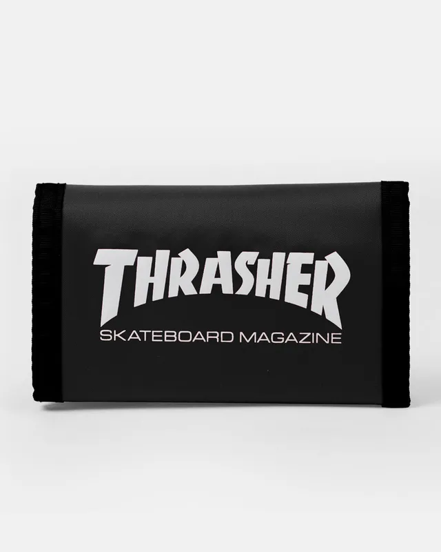 Thrasher Skate Mag portafoglio con velcro nero